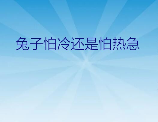 兔子晚上睡觉怕冷吗（兔子怕冷还是怕热急）