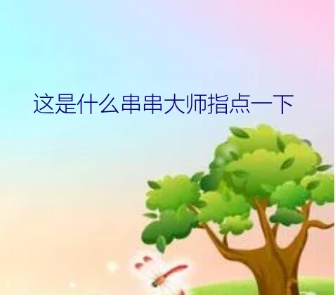 这是什么串串大师指点一下