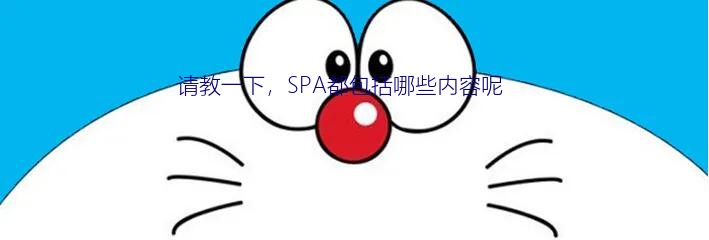 请教一下，SPA都包括哪些内容呢？做SPA有什么好处