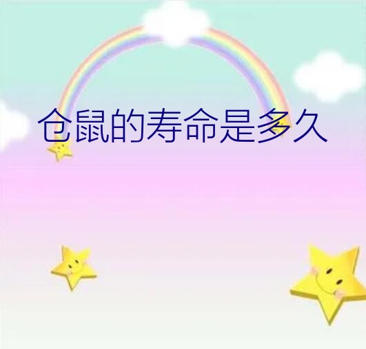 仓鼠的寿命是多久